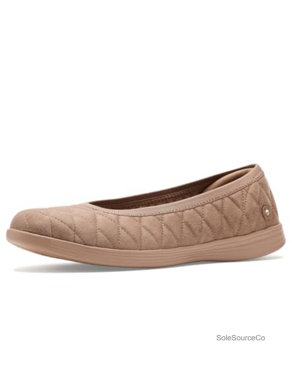 Quilted Vegan Leather Slip-On Flats Comfort Walking Shoes